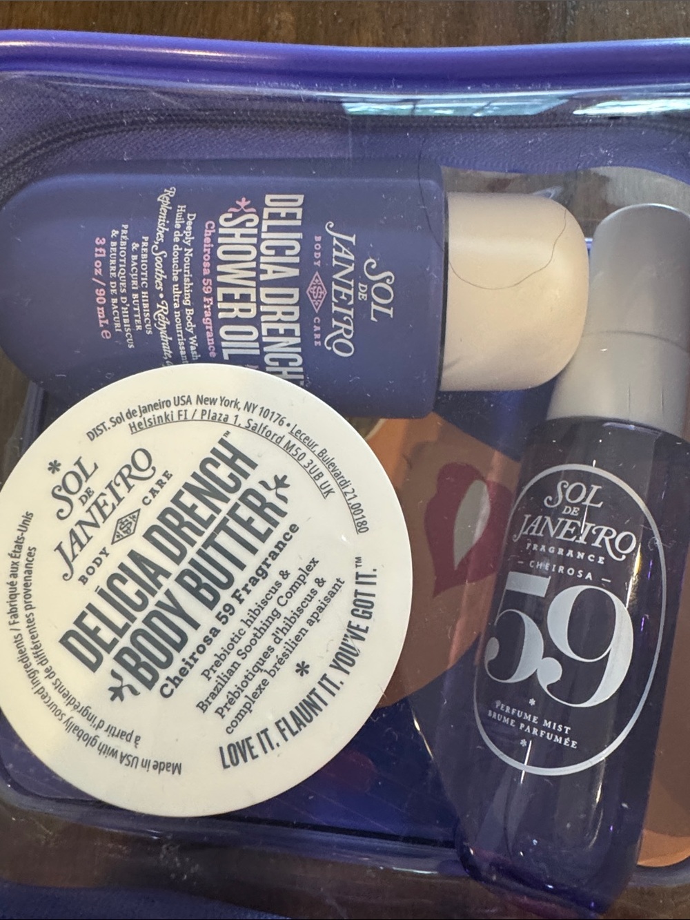 Sol de Janeiro Purple Travel Set - Delícia Dream Shower Gel & Body Butter